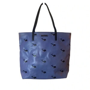 Kate Spade Whale Off We Go Bon Shopper Tote  Bag Purse Blue